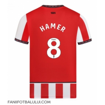 Sheffield United Gustavo Hamer #8 Tricou Fotbal Replică 2025-26 Barbati Acasa